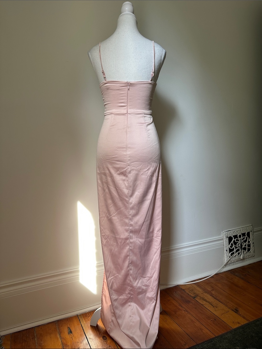 BABYBOO Blush Alora Maxi Wedding Guest Cocktail Party Event Dress XS - Picture 4 of 7